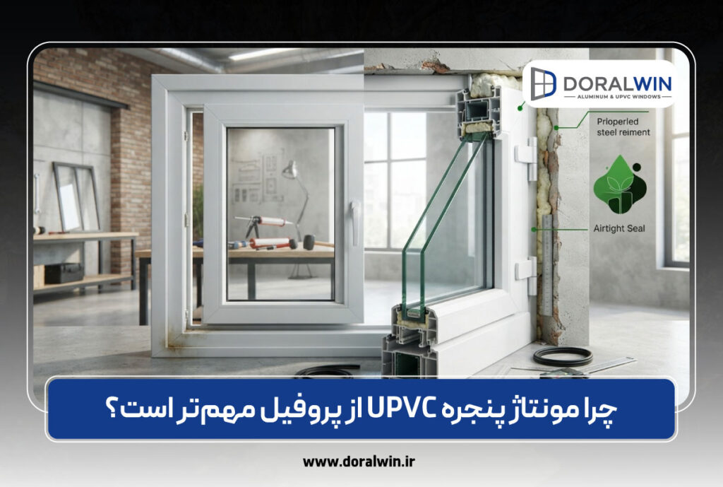 چرا مونتاژ پنجره UPVC از پروفیل مهم‌تر است؟